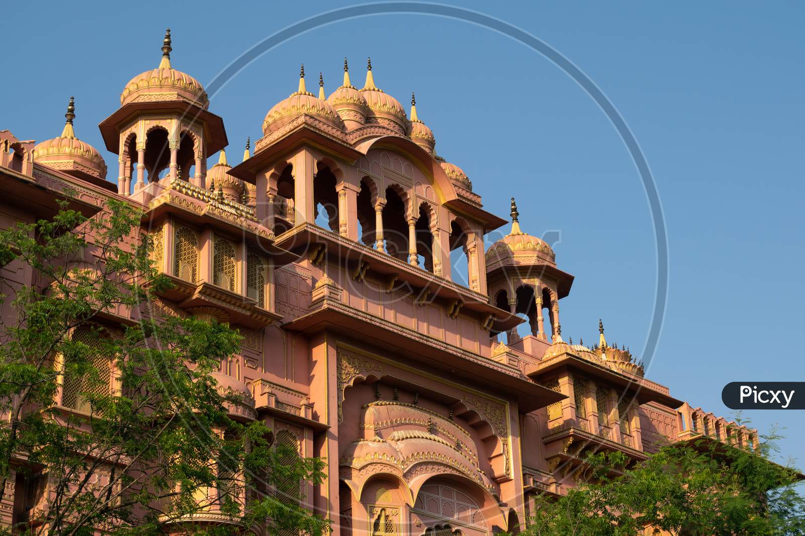 Architecture of Patrika Gate near Jawahar Circle, Jaipur