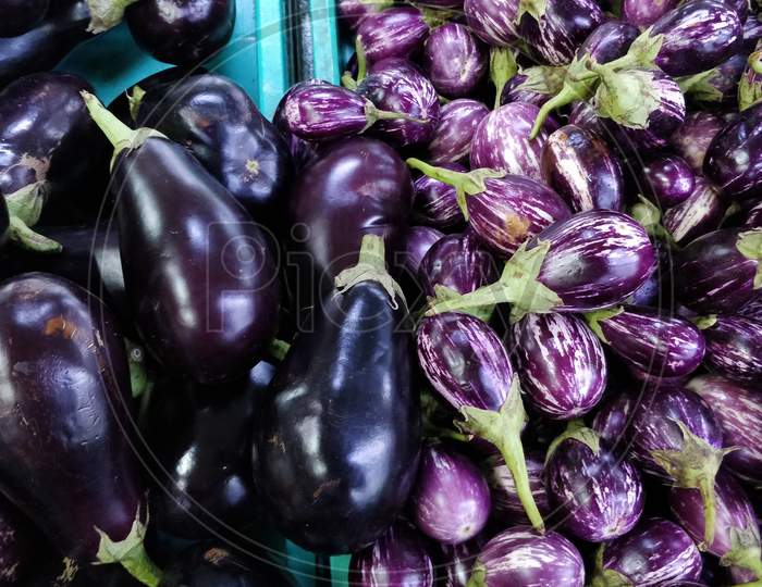 heap of eggplant