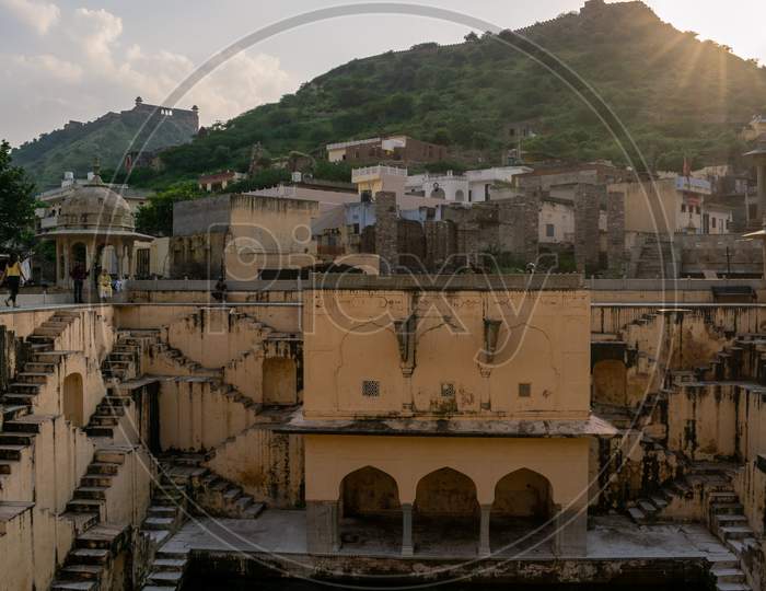 Visitors at Panna Meena ka Kund, Jaipur