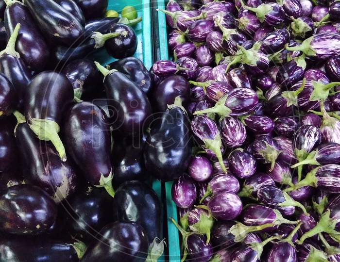 heap of eggplant