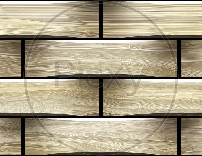 M 05.Cdr3D Elevation Tiles, Ornaments, Wall Wooden Tiles Decor For Home, Wall Decor On Block Beige Wood, It Also Can Be Used For Wallpaper, 3D High Quality Ceramic Wall Tiles Decor