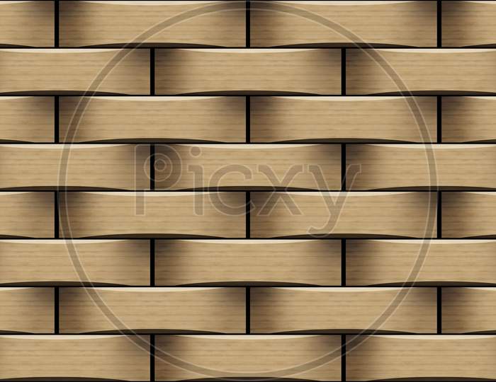 3D Elevation Wall Tiles, Ornaments, Wall Wooden Tiles Decor For Home, Wall Decor On Block Beige Wood, It Also Can Be Used For Wallpaper, 3D Elevation Ceramic Wall Tiles Decor