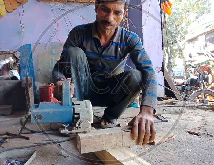 Indian Automobile Garage Worker.