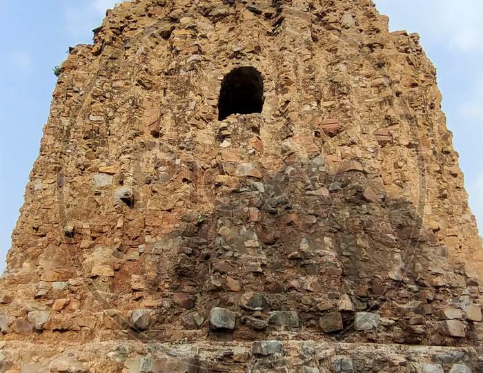 Ancient historic rock window