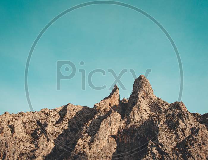Peaks And Textures Of The Top Of The Rocky Mountains