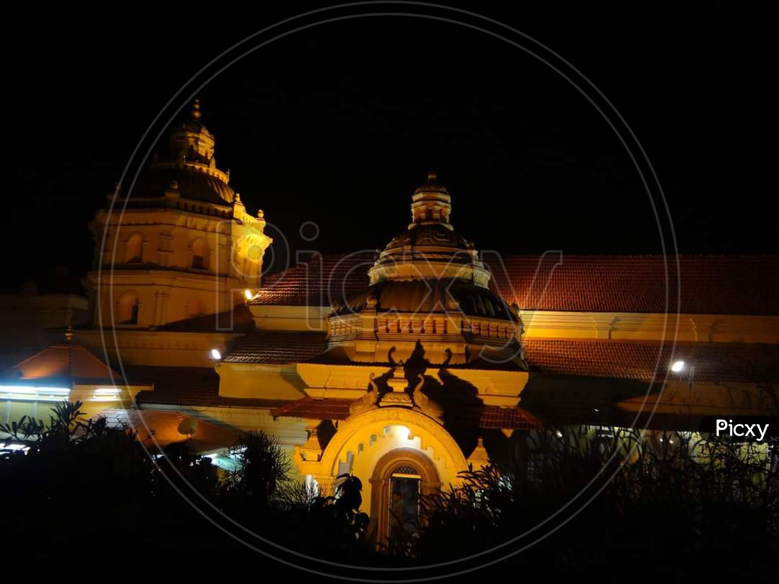 Goa temple night click