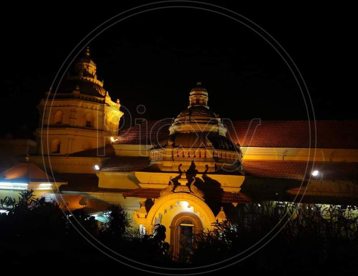Goa temple night click