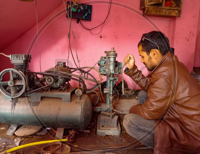 Indian Mechanical Worker.