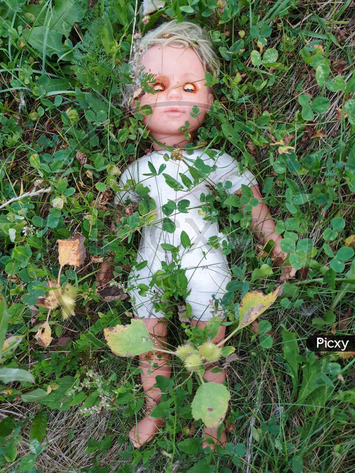 Sad Childhood Forgotten Memory Concept Doll
