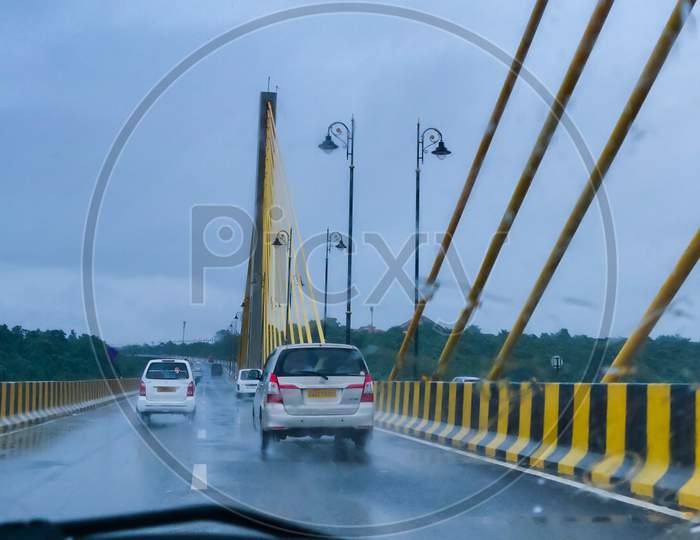 On Atal Setu Bridge At Panaji Goa
