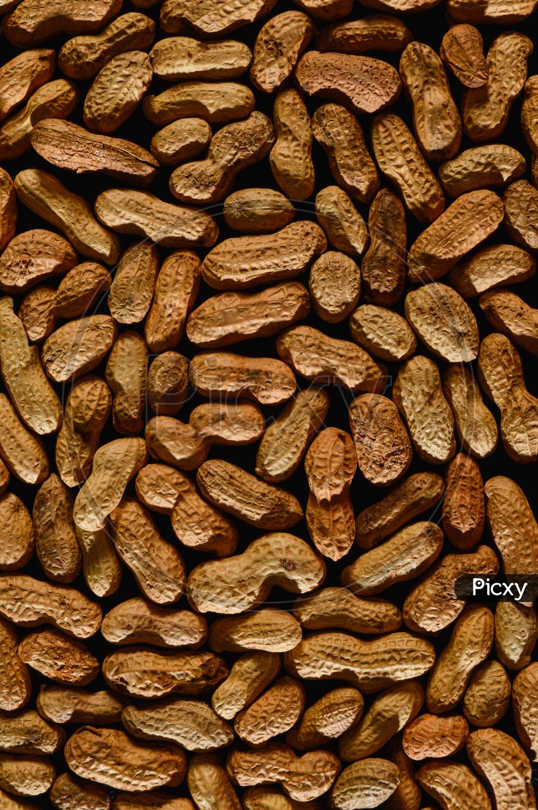 Peanut In A Shell Texture, Background Of Peanuts