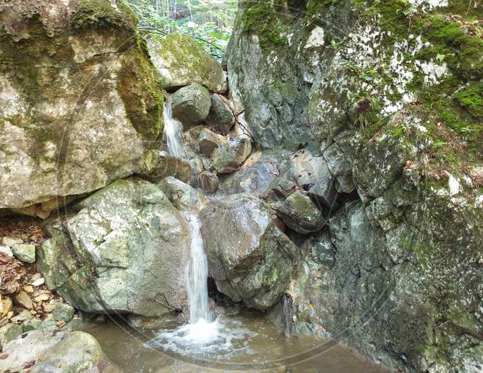 Creek Waterfall In Cheile Plaiului, Transylvania