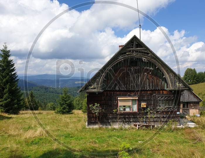 Traditional Romanian Wooden House In Apuseni