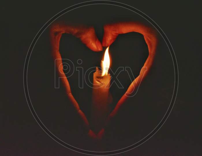 Heart over fire