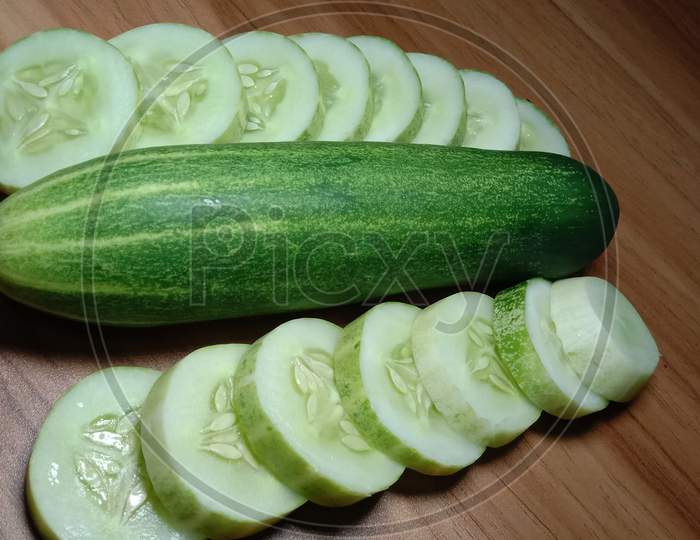 testy and healthy fresh cucumber