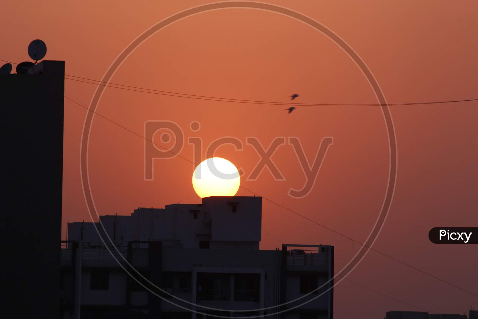 Sun set at Ahmedabad