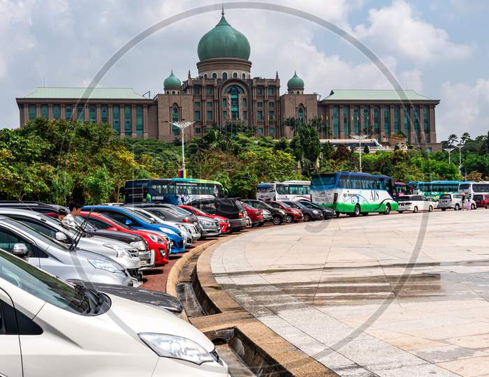 Image of The Perdana Putra Is A Building In Putrajaya, Malaysia 