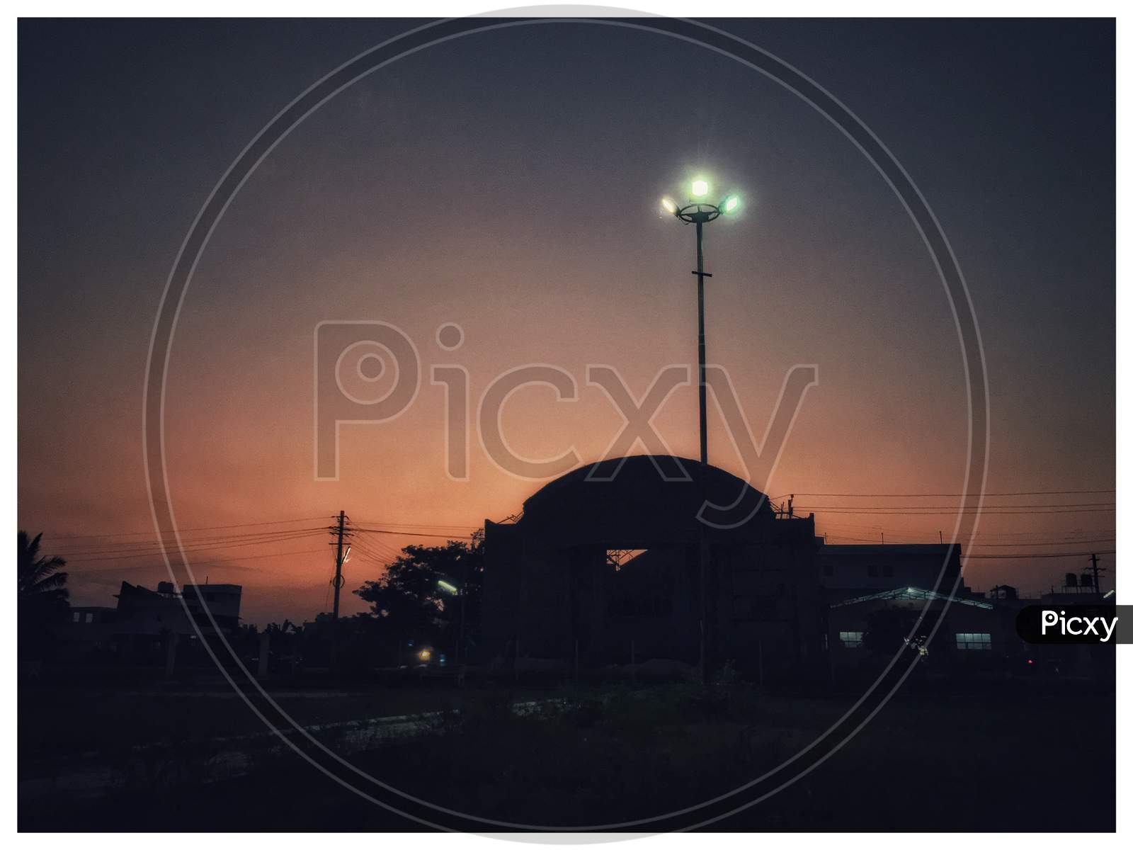 Sky,mobilephotography,night,street light