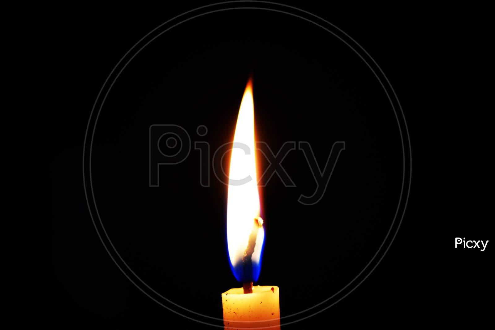 The flame of candle