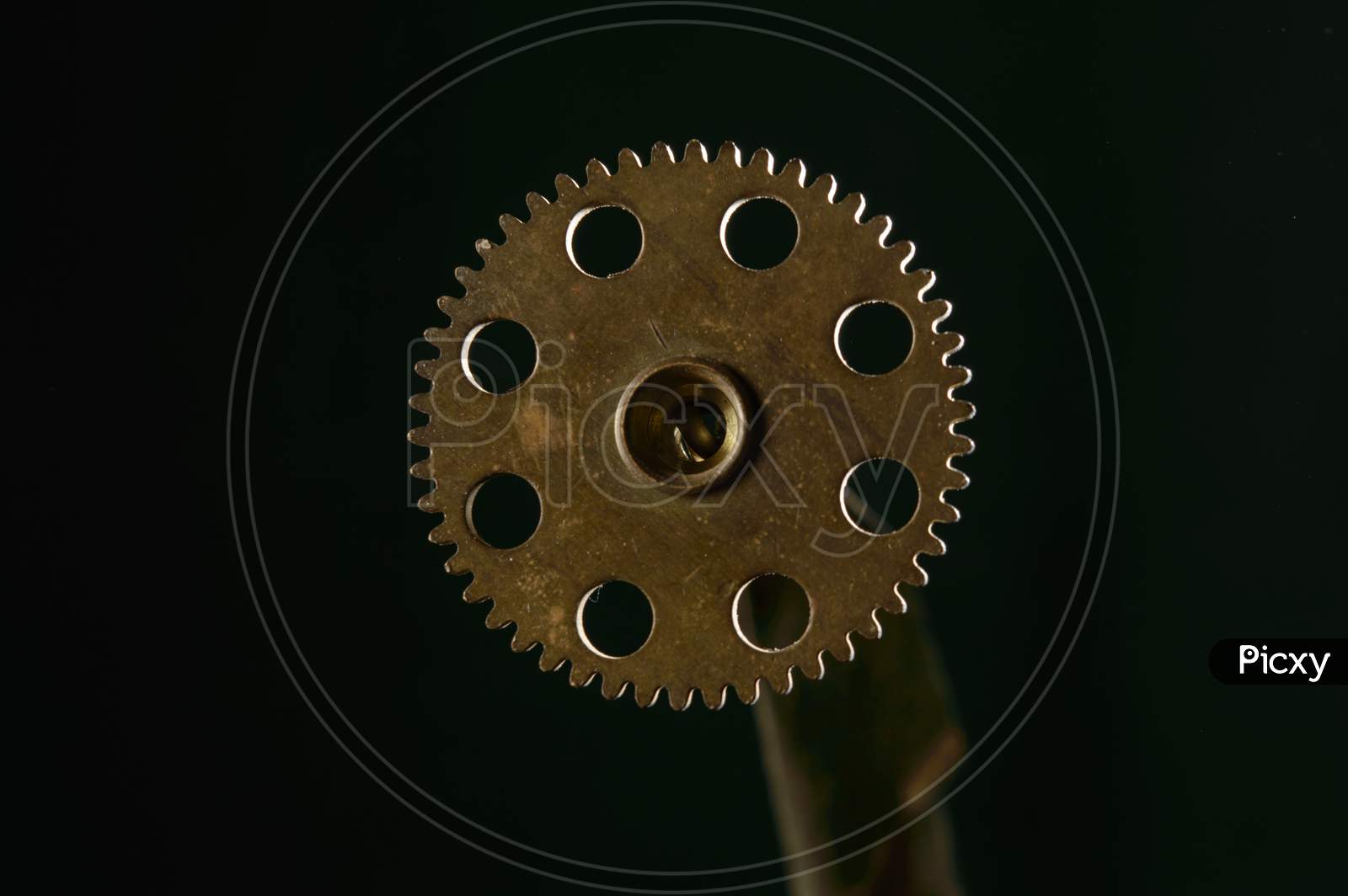 Macro Photography Of Small Tool With Black Background At Studio