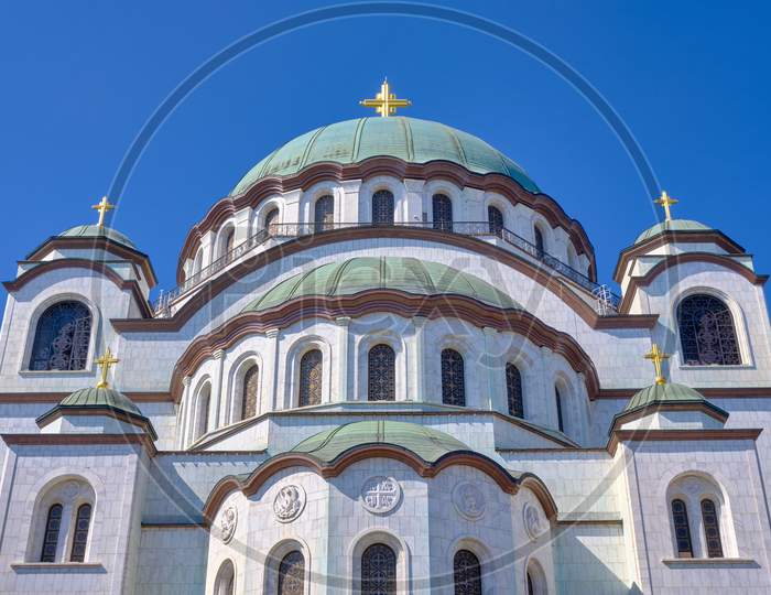 Saint Sava Church Orthodox Christian Church In Belgrade, Capital Of Serbia