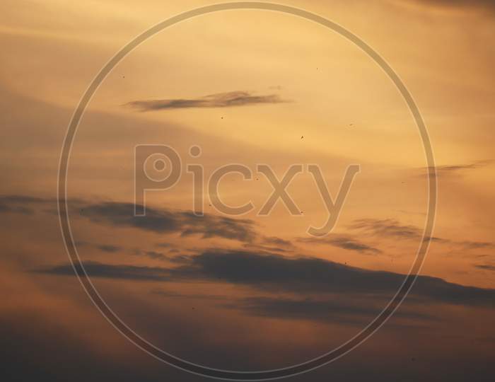 Beautiful clouds view, stock image