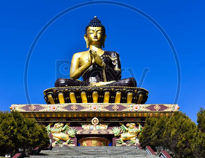 Giant statue of Lord budhha in ravangla sikkim