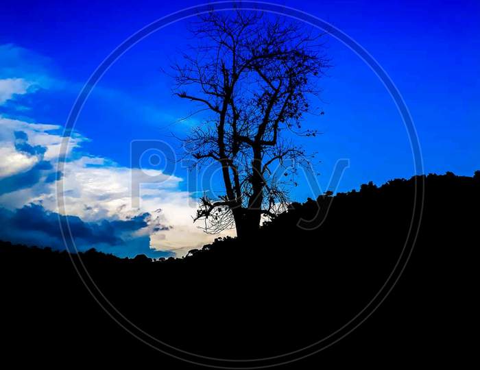Blue sky photography