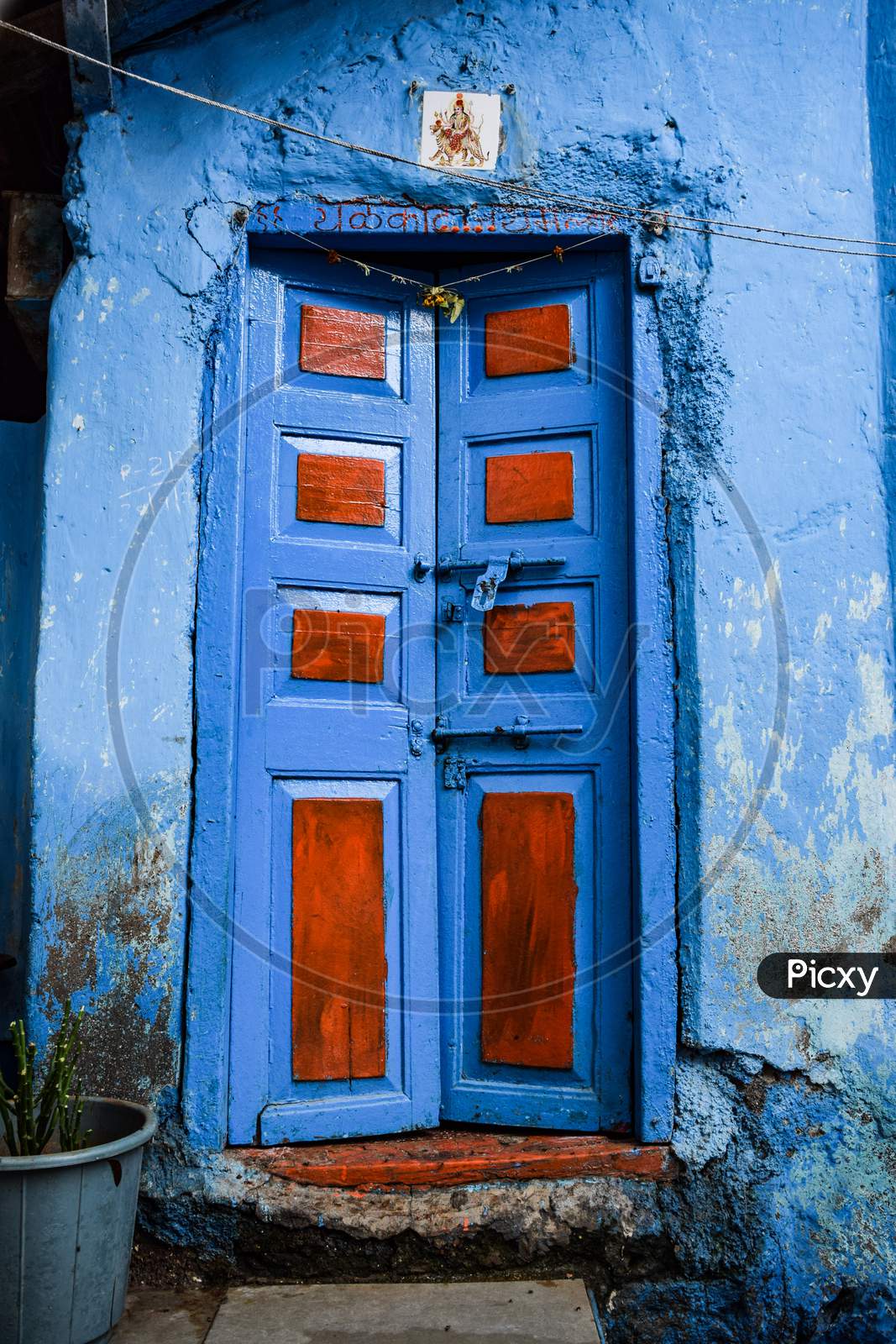 Indian rural door