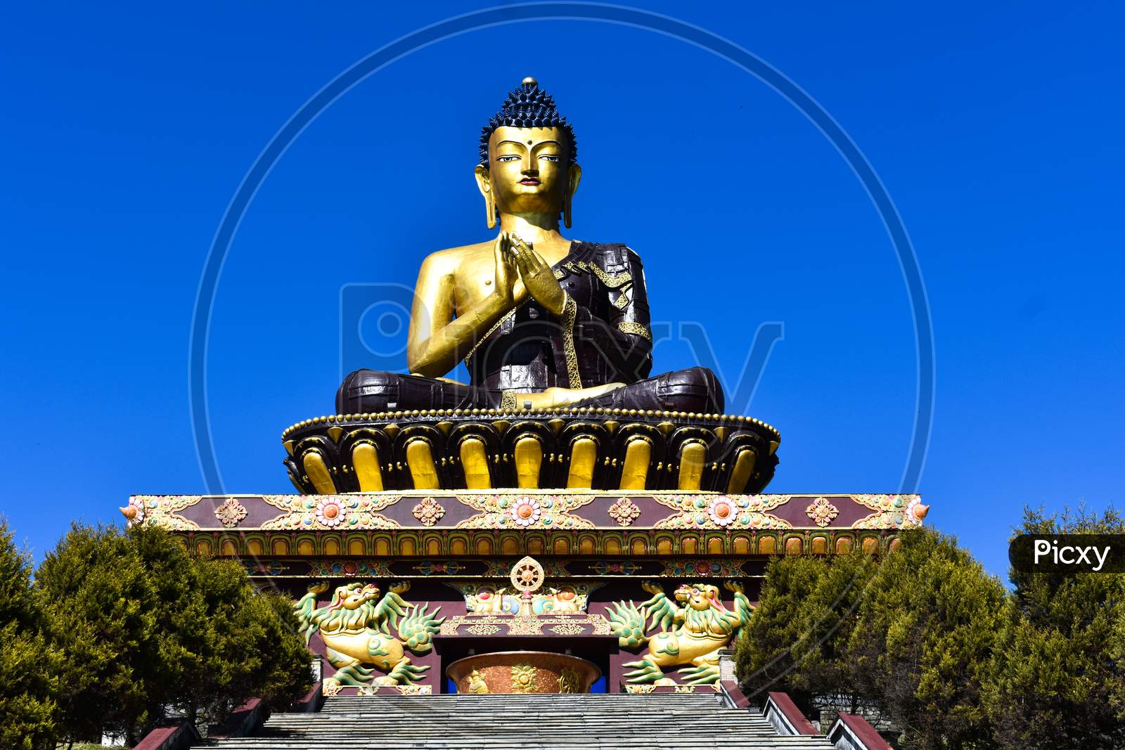 Giant statue of Lord budhha in ravangla sikkim
