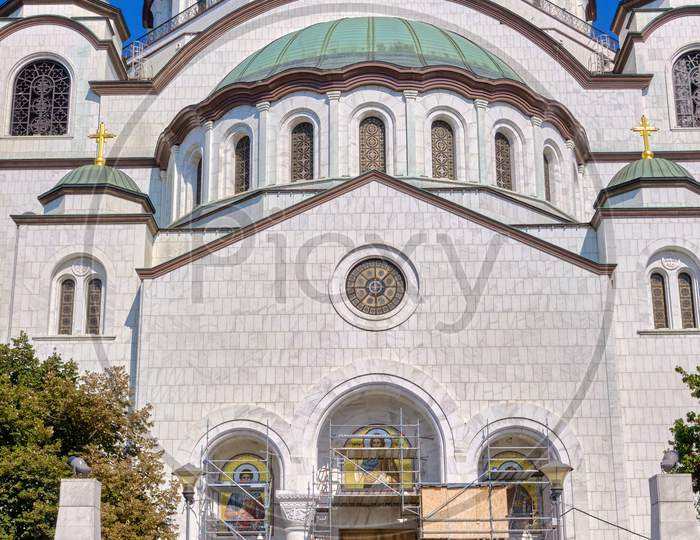 Saint Sava Church Orthodox Christian Church In Belgrade, Capital Of Serbia