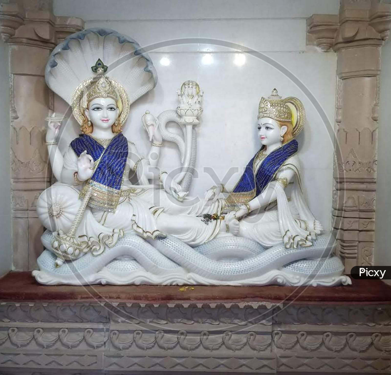 Vishnu and Laxmi architecture