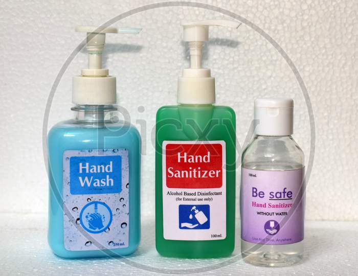 Hand Sanitizer & Hand Wash Both " Fight Against Covid-19"