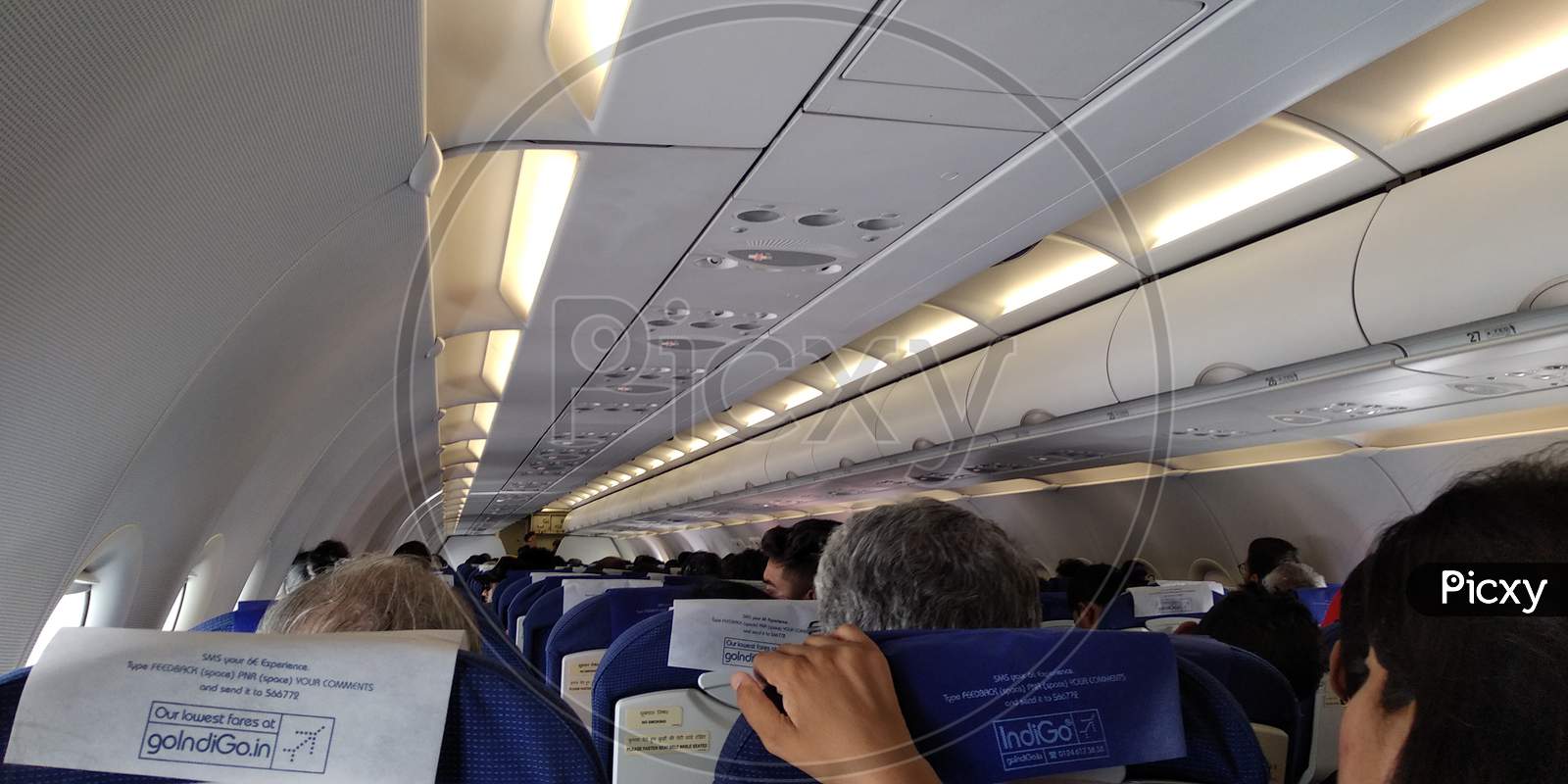 Plane inside view
