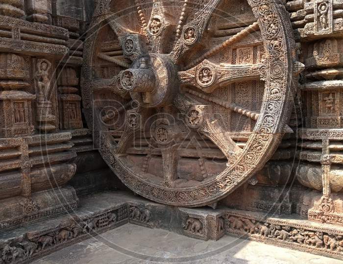Ancient Indian adventure of temple Konark Orissa
