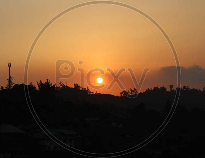Beautiful sunset captured in coorg