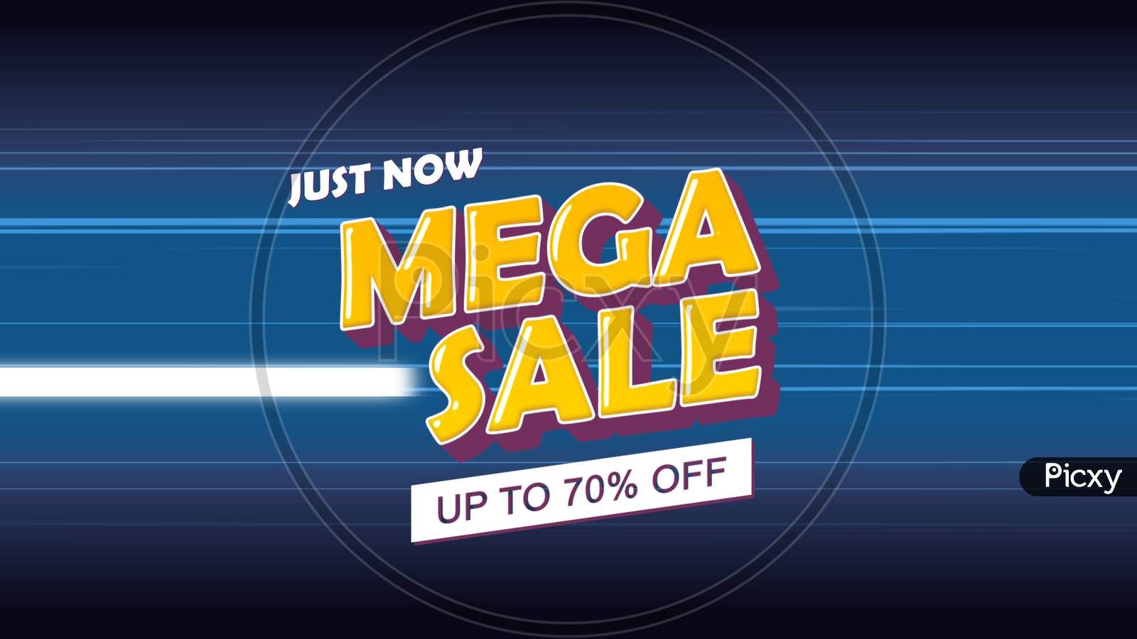 Just Now Mega Sale Up To 70% Off Word Illustration Use For Landing Page,Website, Poster, Banner, Flyer,Sale Promotion,Advertising, Marketing