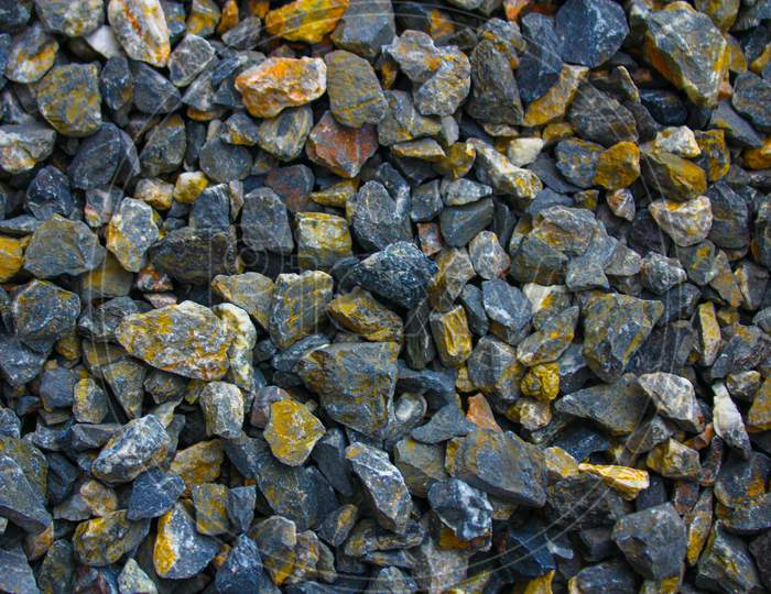 Colorful Pebble mineral,stone texture,stone gravel floor background