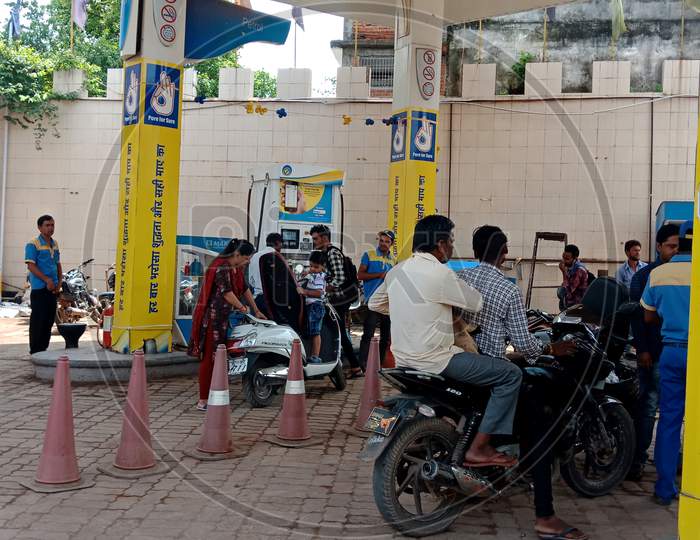 Asian Fuel Station For Automobile Vehicle.