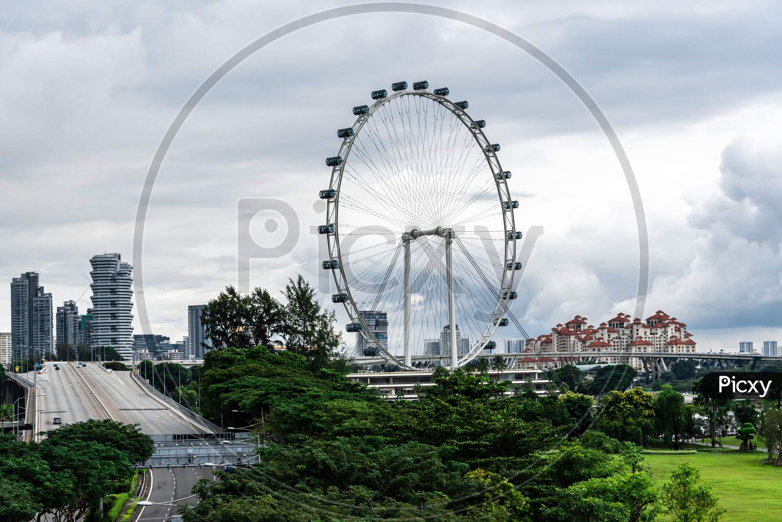 Daylight Cityscape, Marine Bay, Singapore 2020.