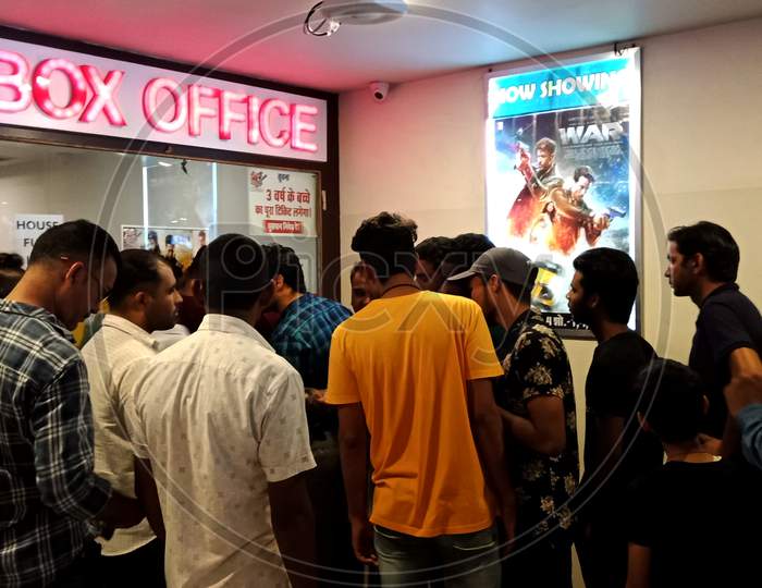 Asian Movie Multiplex Public Crowd.