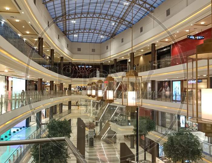 Beautiful interior of a mall