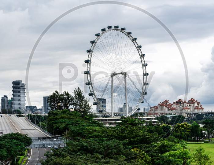 Daylight Cityscape, Marine Bay, Singapore 2020.