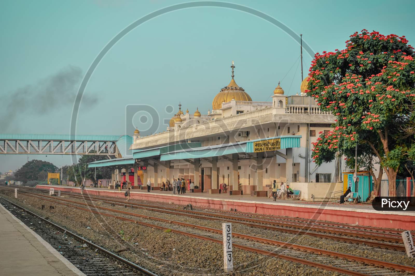 Vintage look of  railway station India.