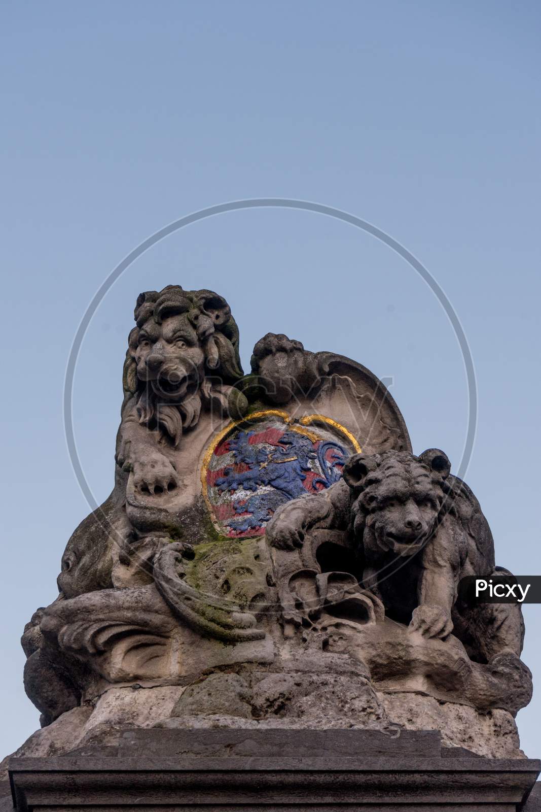 Belgium, Bruges, Lion Monument