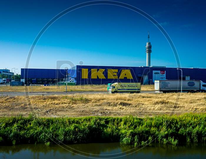 Netherlands, South Holland - 22July 2018: The Ikea Warehouse