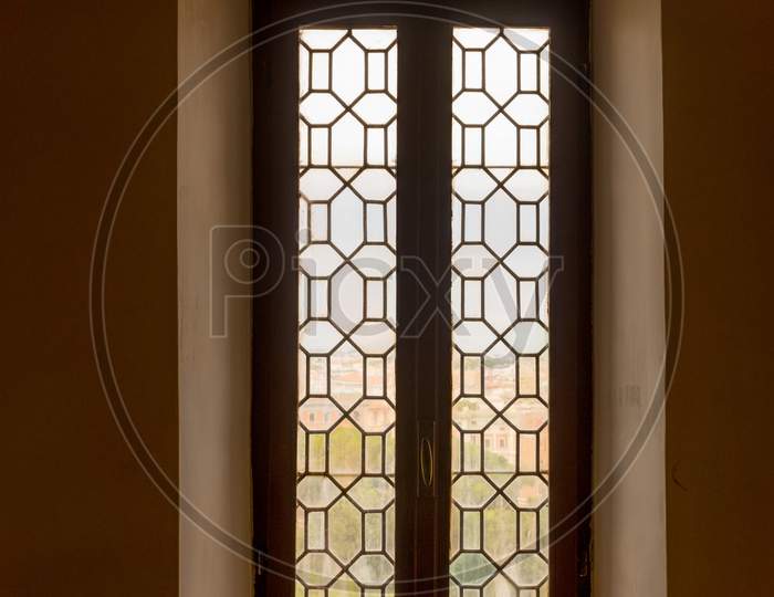 A Closed Window With Glass