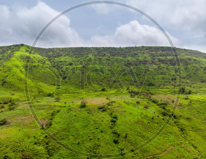 closeup of a hill in Pune