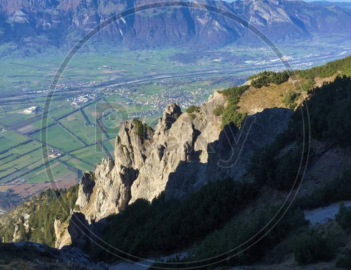 Hiking in the mountains of Liechtenstein 1.11.2016