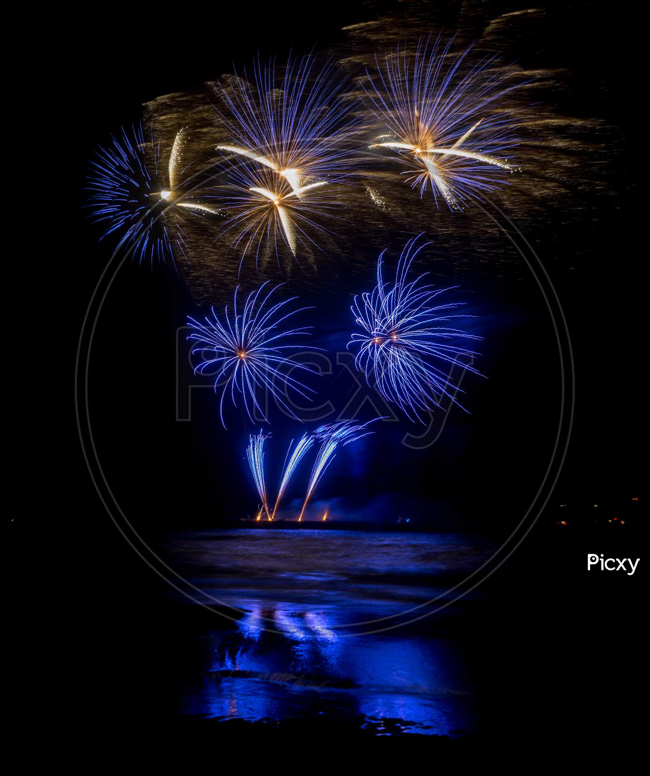 Annual Summer Fireworks Event At Scheveningen Beach In Den Haag On 17Th August By Japan